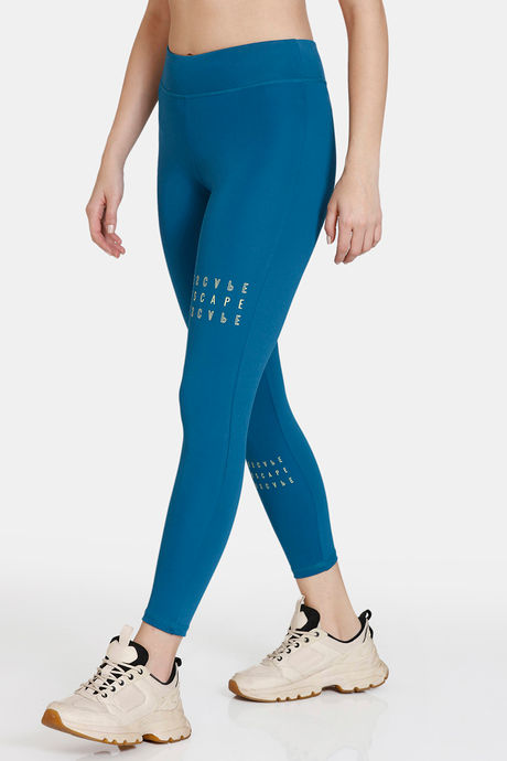 Zelocity Quick Dry Gym Leggings - Lyons Blue — image 2